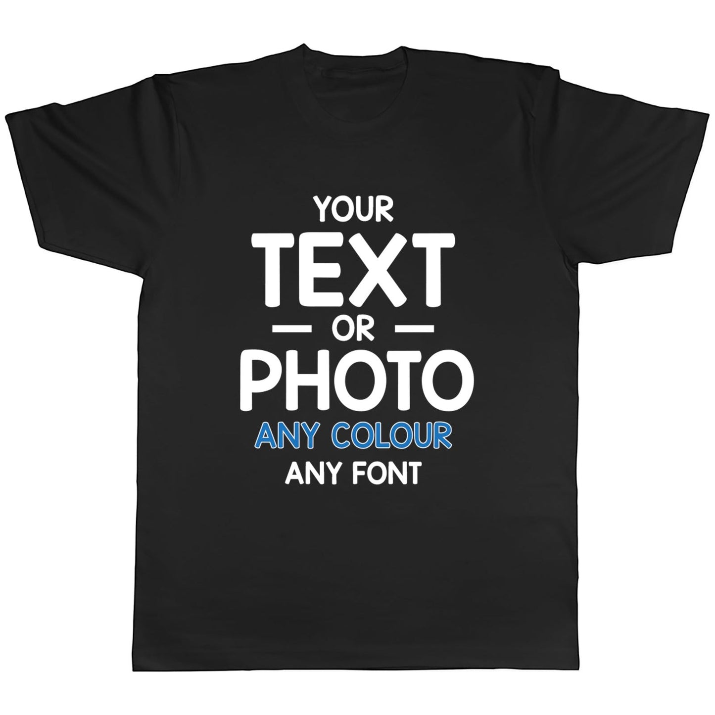 Custom Photo Text Adult T-Shirt