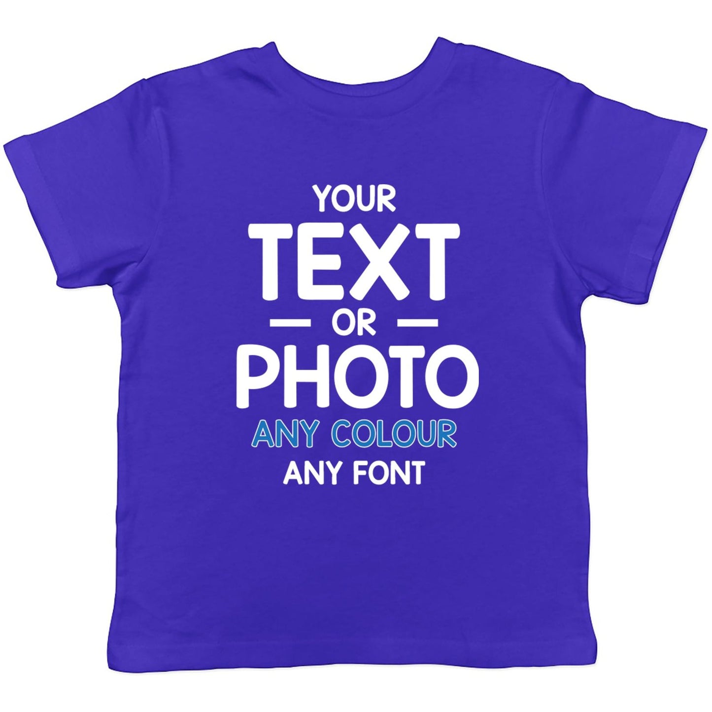 Personalised Photo Text Kids T-Shirt