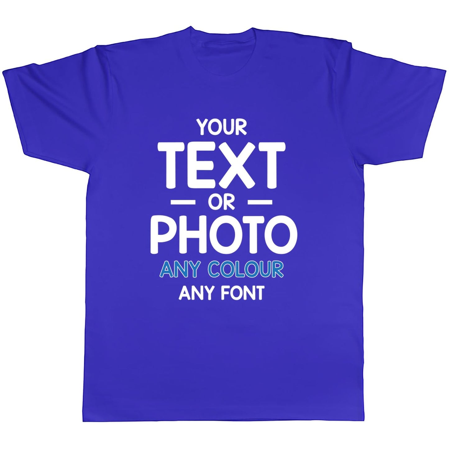 Custom Photo Text Adult T-Shirt