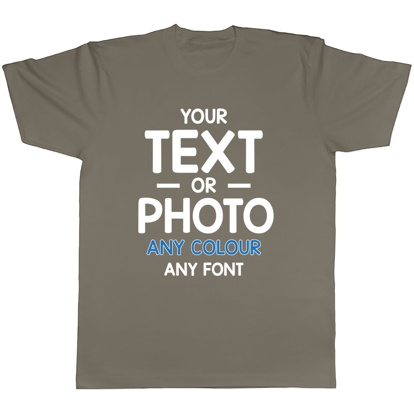 Custom Photo Text Adult T-Shirt