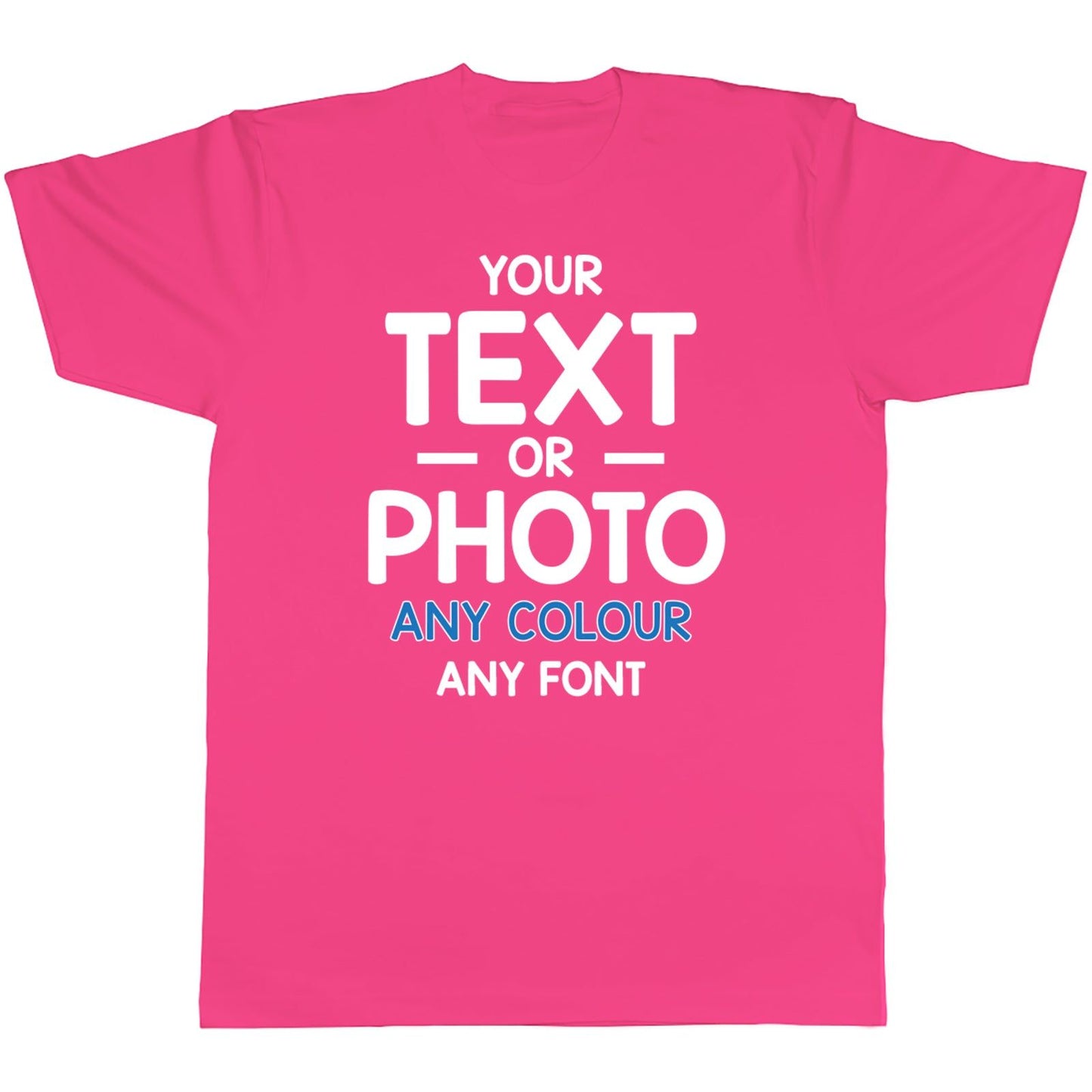 Custom Photo Text Adult T-Shirt