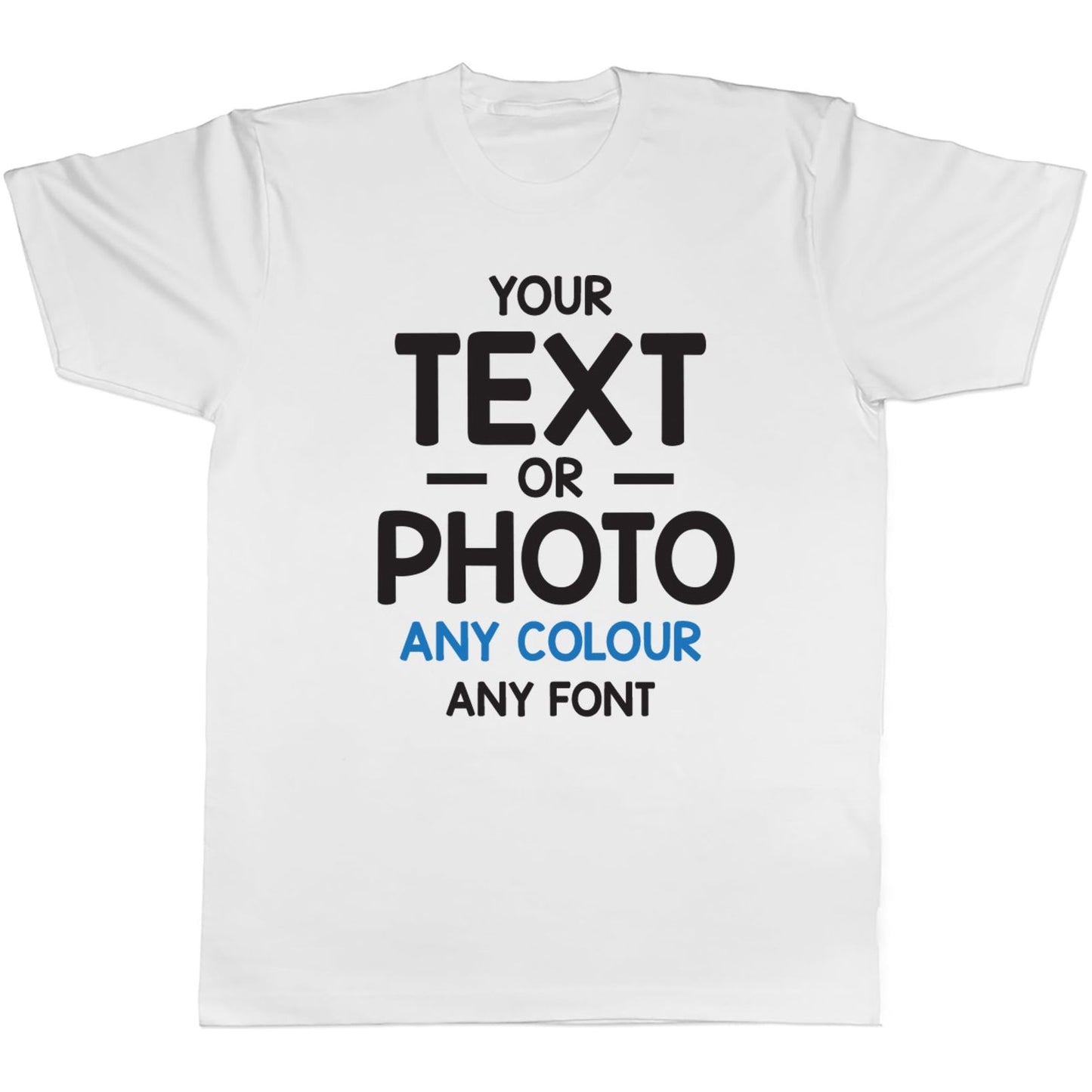 Custom Photo Text Adult T-Shirt