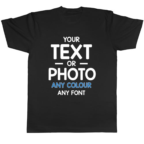 Custom Photo Text Adult T-Shirt